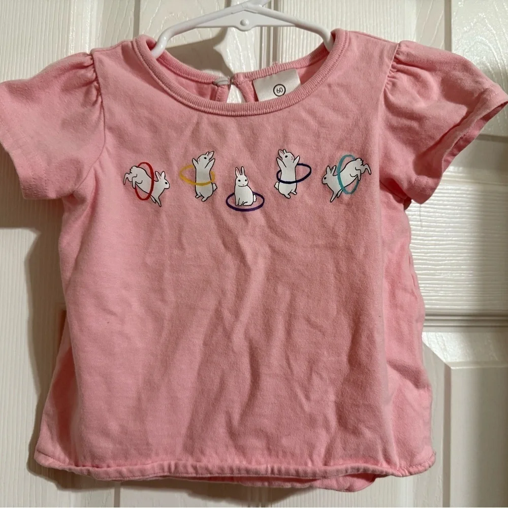 Hanna Andersson Hula Hooping Rabbits Tee